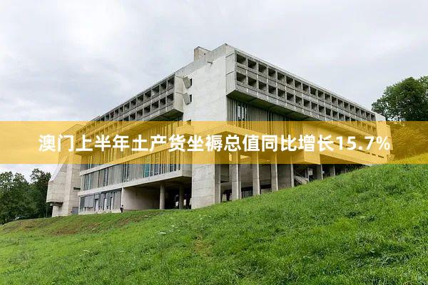 澳门上半年土产货坐褥总值同比增长15.7%