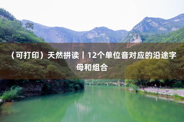 （可打印）天然拼读丨12个单位音对应的沿途字母和组合