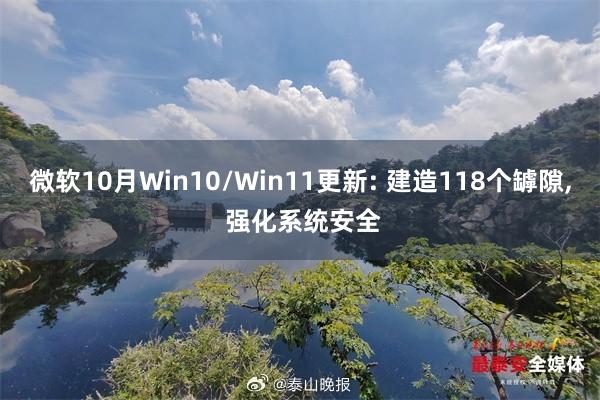 微软10月Win10/Win11更新: 建造118个罅隙, 强化系统安全